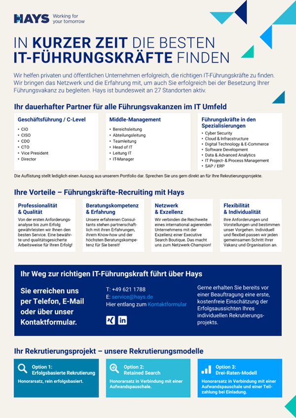 Factsheet Executive Search IT Factsheet Executive Search IT