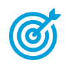 Emphasise your competence when formulating a speculative application. (Target icon in cyan blue)