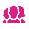 Be authentic when formulating a speculative application. (Group of people icon in pink)