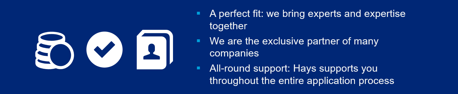 Benefits for IT applicants One contact person for all questions. Precise matching of your skills with the requirements of our partner companies. Short response time. Professional support during negotiations. Flexible forms of employment.