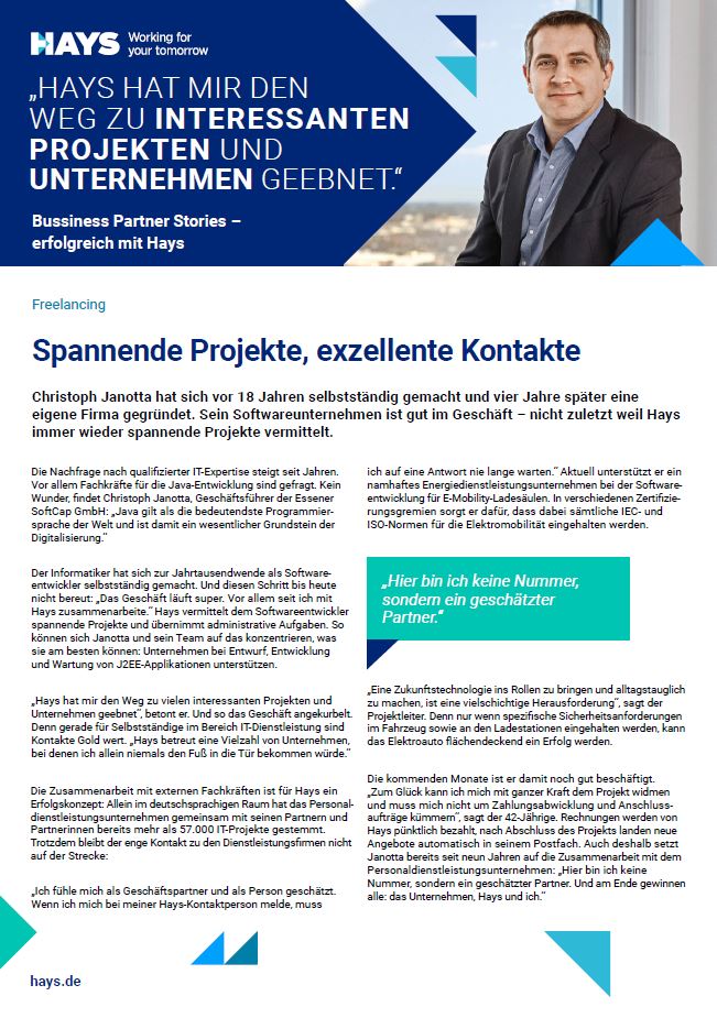 Business Partner Story Contracting - Previewbild Business Partner Story Contracting - Previewbild