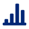 Icon - Analyticsgraph in Dunkelblau