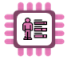 Icon - Chip mit Figur darauf