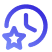 Icon - Uhr mit Sternchen