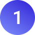 Icon - Nummer 1 auf Kreis in lila